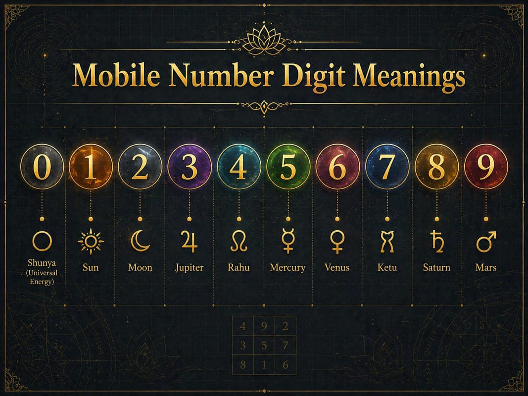 Mobile number digit meaning